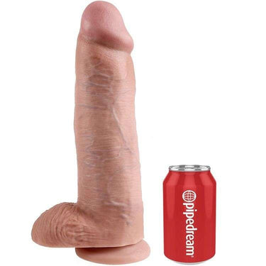 Dildo Realistico King Cock con Vena Dettagliata e Base a Ventosa